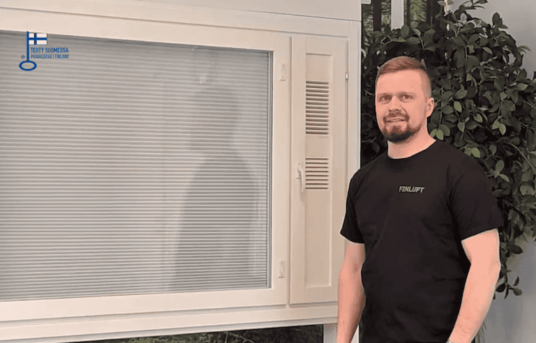 Finluft Harmonia on markkinoiden paras makuuhuoneen ikkuna. Ääntä eristävä. Valon pimentävä ja huoneilman raikastava.